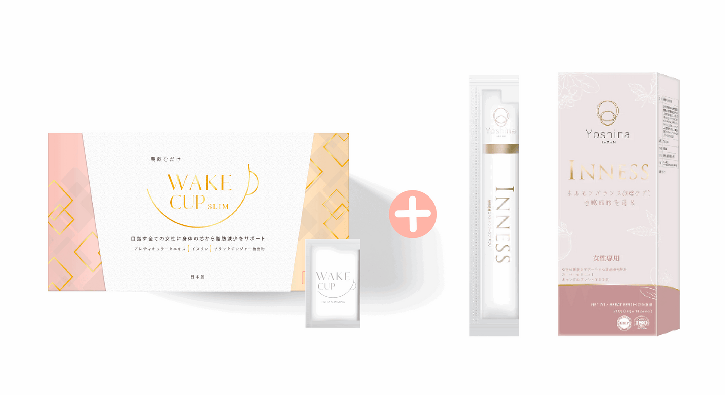 WAKE CUP SLIM - 極・阻隔 (專利長效阻隔澱糖油脂) + Inness祛痘美肌飲(內分泌調理精華)【1+1】