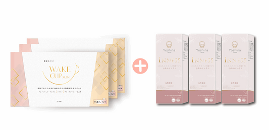 WAKE CUP SLIM - 極・阻隔 (專利長效阻隔澱糖油脂）+ Inness祛痘美肌飲(內分泌調理精華)【3+3】