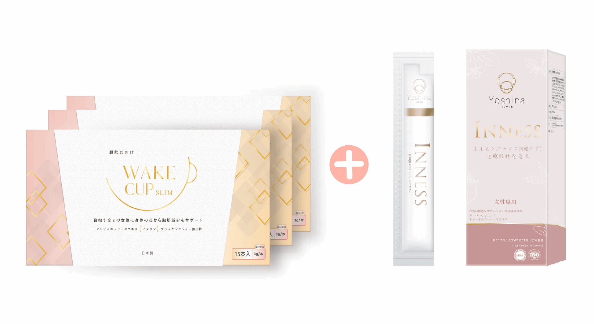 WAKE CUP SLIM - 極・阻隔 (專利長效阻隔澱糖油脂）+Inness祛痘美肌飲(內分泌調理精華)【3+1】